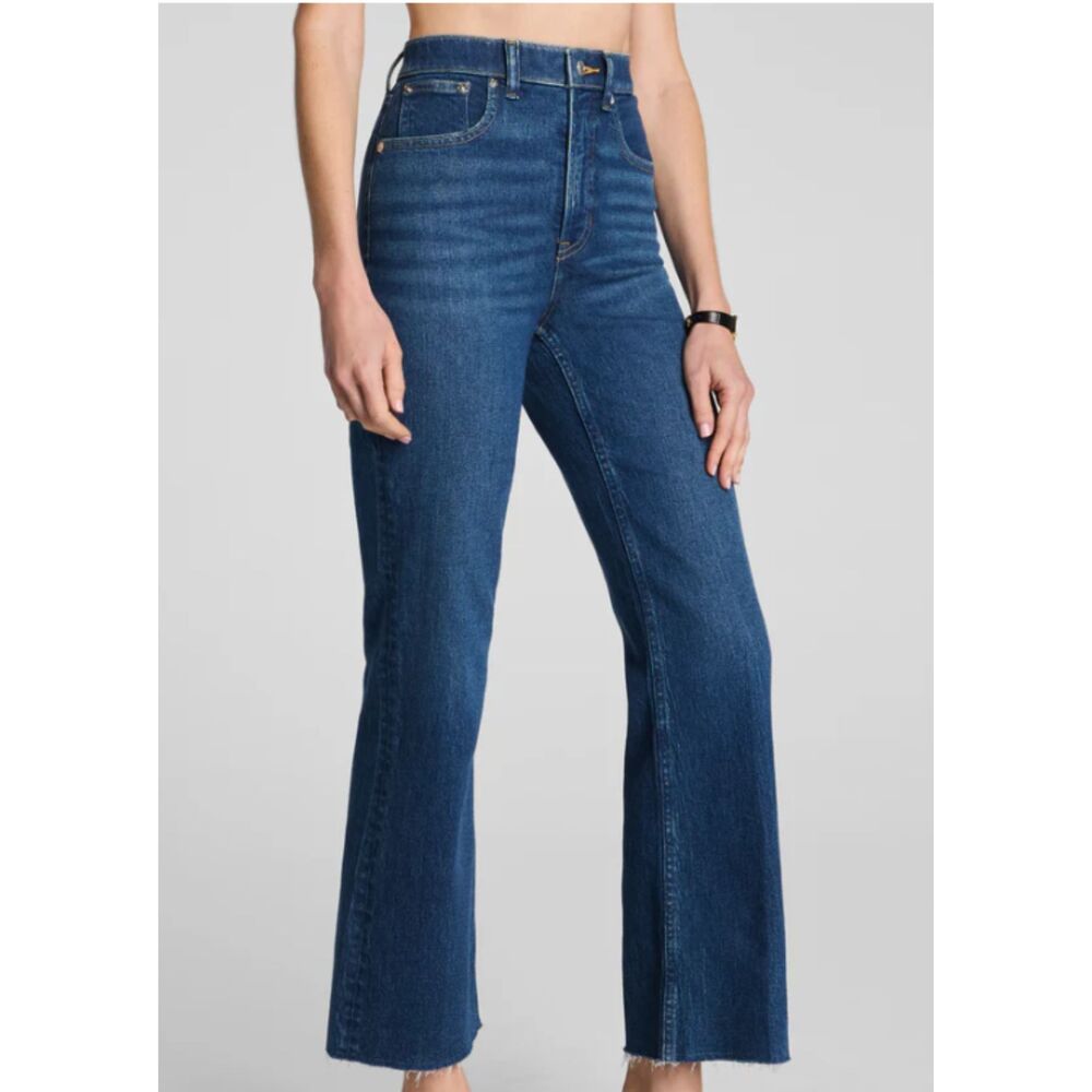 SPANX shape™ Authentic 360 Raw Hem Kick Flare Jeans 1X/1 Tall